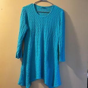 TIANELLO by STEVE BARRAZA Turquoise/Aqua Dress M